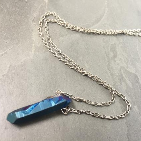 Turquoise Necklace Raw Gemstone Crystal Necklace Blue Apatite Aesthetic Vsco Necklace Blue Gemstone Necklace Amazonite Crystal Necklaces Jewelry Kallhallrestaurang Se